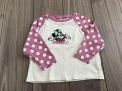 ミニー ドット柄 長袖Tシャツ　90cm