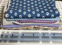 ✨福箱✨ ニット生地セット 花柄 ドット柄 はぎれなど