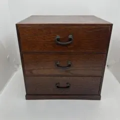 和製アンティーク 小タンス 引き出し 箪笥 和家具 小物入れ 収納 3段