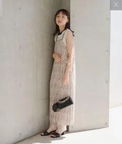 Kastane プリーツキャミワンピース 前後2WAY