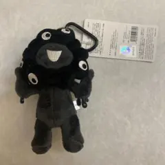 ミャクミャク　カラビナ付き　マスコット　黒　立ち