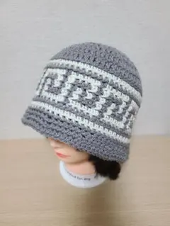 クラッシャーハット　クロシェットハット　ビーニー　バケットハット　ニット帽