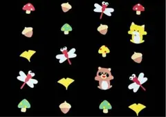 秋の自然物 ガーランド 吊るし飾り 10.11月 壁面飾り