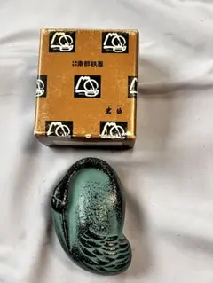 南部鉄器 鶴型印泥入れ（朱肉入れ）