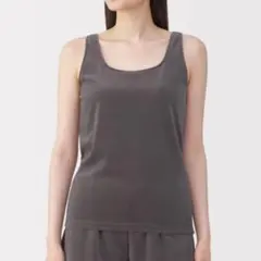 無印　コットンベロアタンクトップ　新品未使用タグ付き