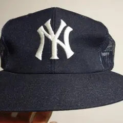 タグ付 90s MLB NY ニューヨーク ヤンキース ビンテージ キャップ 紺