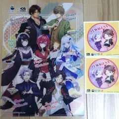 にじさんじ くら寿司 クリアファイル ステッカー 未使用品 不破湊 三枝明那