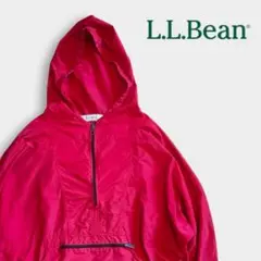 90s LLBean エルエルビーン アノラック 赤 ナイロン グッドレギュラー