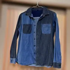 UNIQLO デニムパッチワークシャツ 150