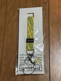 嵐　untitled ロゴ入りストラップ 黄色