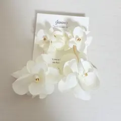 ブライダル ウェディング フラワー ピアス 大ぶり