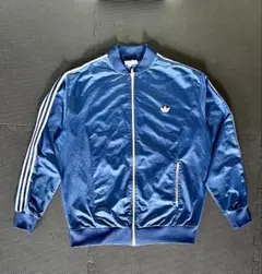 古着 アディダス トラックジャケット ネイビー×ホワイト