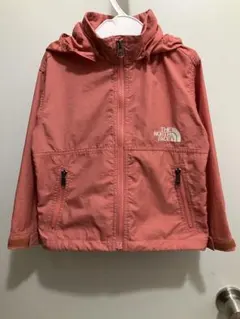 ノースフェイス コンパクジャケット キッズ 100cm ピンク系 フード着脱可能
