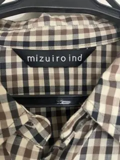 mizuiro ind チェック柄 長袖シャツのサムネイル