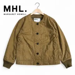 859 MHL. マーガレットハウエル 中綿 ノーカラー ジャケット M 細身