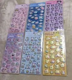 ぷくっとシール　ダイソー　サンリオ　6点セット