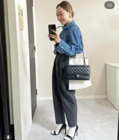 cosデニムリボンシャツ　yori IENA