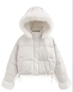 GRL マルチWayフード付きファーダウンジャケット[kd81] アイボリー