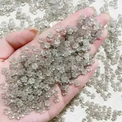 【クリア】P797(15個)ネイルパーツ ハイビスカス ラメ グレー 桜 お花