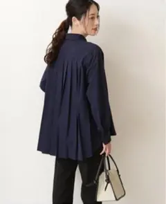 NATURAL BEAUTY BASIC バックプリーツ シャツ チュニック