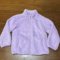 最終価格⭐️ユニクロ　フリース　アウター　120㎝　ラベンダー　パープル