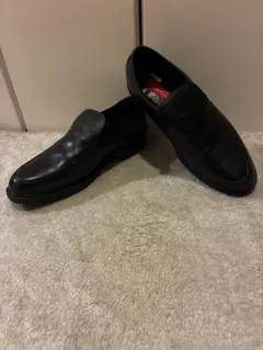 ASICS texcy luxe レザー スリッポン ブラック 黒 26.5