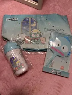 【新品未開封】ハンギョドン 当たりくじ 収納バッグ タンブラー 手鏡 3点セット