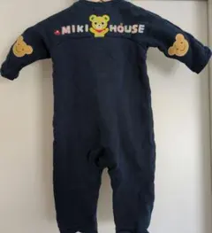 MIKI HOUSE ネイビー ロンパース　80cm