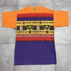 古着USA製ヴィンテージ　IGUANA DON ユースTシャツ　カラフル　個性的