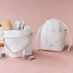 miffy 4ポケット フェイス巾着ポーチ ミッフィーのサムネイル