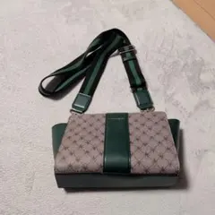 PATRICK COX ショルダーバッグ グリーン/ベージュ