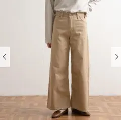『別注』Lee×DOORS ワイドストレートパンツ／Sサイズ