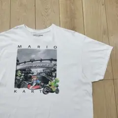 あ*ん様 US古着Tシャツ マリオカート MARIO KART ホワイト 白 X