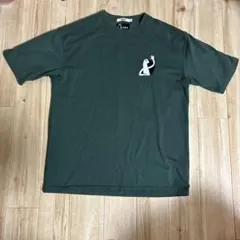 ダークグリーン Tシャツ キャラクターイラスト