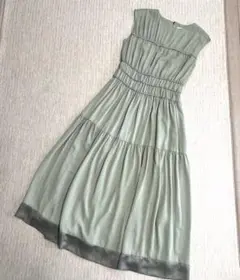 シフォンワンピース ロングワンピース