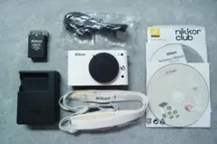 【元箱付き・美品】Nikon 1 J2 ボディ ホワイト 動作品 ニコンのサムネイル