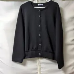 Freude ボタン付きブラックカーディガンＬサイズ