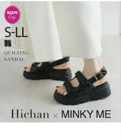 ★新品★Hichan × MINKY ME サンダル М ブラック　スポサンのサムネイル