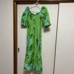 フラワープリント マキシドレスフラダンス