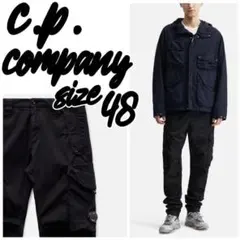 定価6.6万】CPCompany ナイロン ワイドパンツ ブラックネイビーXL
