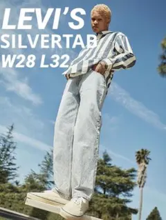 W28 L32 試着のみ LEVI’S リーバイス ルーズフィット シルバータブ