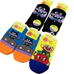 【新品未使用】ばいきんまん靴下4足セット13〜19センチ　それいけアンパンマン