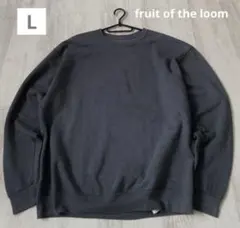 FRUIT OF THE LOOM スウェット Ｌ　USA製　古着 チャコール