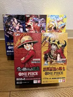 ワンピースカードゲーム世界最強の戦士 5BOXテープ付き - メルカリ