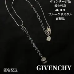 GIVENCHY ジバンシィ ゴールド3連チェーン ネックレス 赤石 - メルカリ