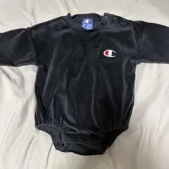 【即日発送】 champion チャンピオン ロンパース ブラック 70サイズ