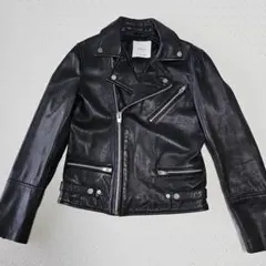 MANGO マンゴー 本革シープスキン ライダーズジャケットS