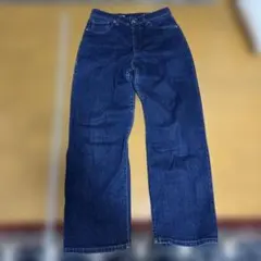 美品　25インチ　無印良品　ワイド　インディゴ　デニム ストレートのサムネイル