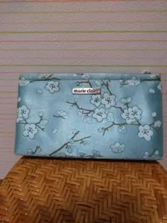 mamimo様専用 marie claire 桜柄水色ポーチ