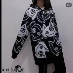 袖レースアップ短丈HOODIE【うさ耳付き】LADIES NieR NieR 袖レースアップ短丈HOODIE【うさ耳付き】｜Yahoo!フリマ（旧